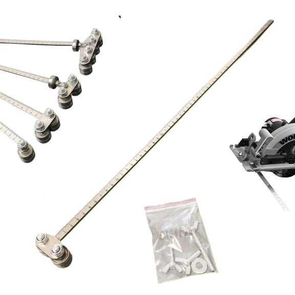 Positioning Calipers , Adjustable Stainless Steel Precision Measuring Tool, Straight Edge Guide for Circular Saw Hand Saw Cutting