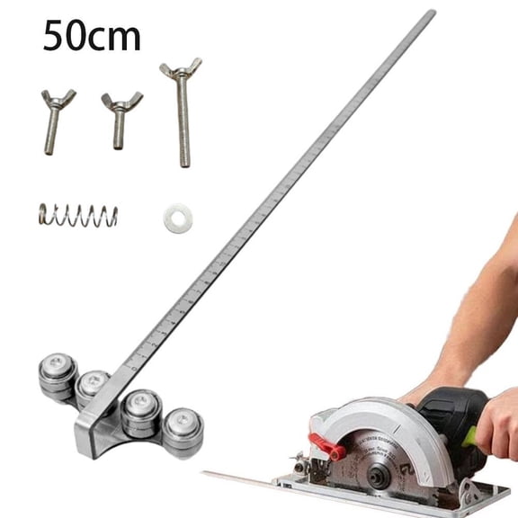Positioning Calipers for Circular Saw,Positioning Calipers for Precise Measurements & Easy Wood Cutting,Universal Adjustable Cutting Circular Saw Guide Rail, for Straight Edge