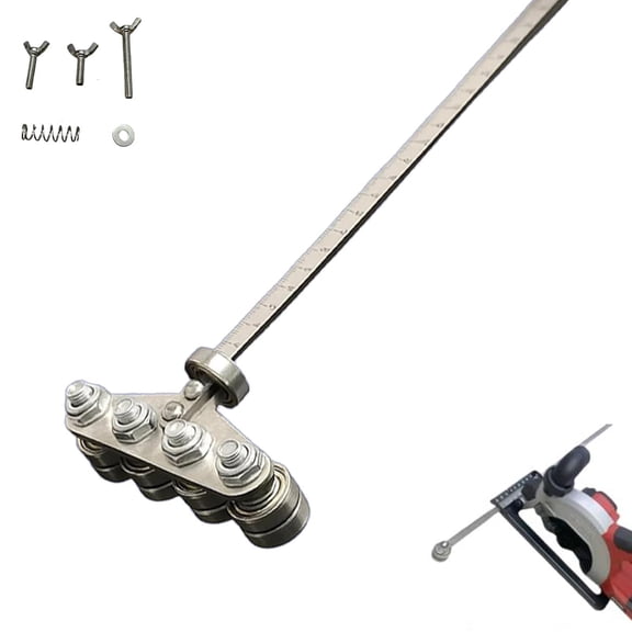 Positioning Calipers for Precise Measurements & Easy Wood Cutting Saw, Stainless Steel Circular Saw Guide Ruler for Woodworking