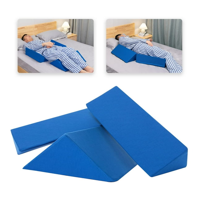 Positioning Wedge Pillow for Side Sleeping (3 in 1), 40 Degree Triangle Bed Wedges & Body