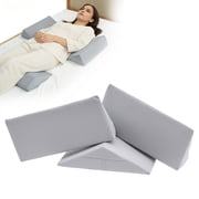 Positioning Wedge Pillow for Side Sleeping, Bed Wedge Pillow for Sleeping Support - 45 and 30 Foam Wedge with Washable Cover, Post Surgery Support for Adults & Elderly