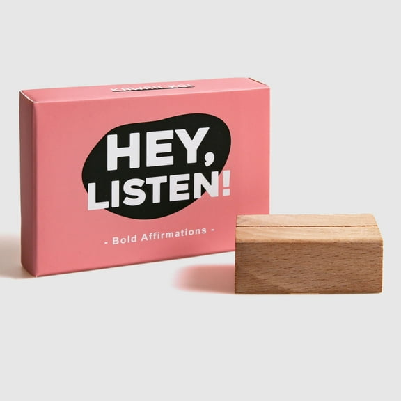 Positive Affirmation Cards, 53 Daily Sweary Motivational Cards W/ Wooden Display Stand, Boost Inner Confidence, Achieve Goals, Mindfulness Inspirational Meditation Cards, Self-Care, Funny Gifts