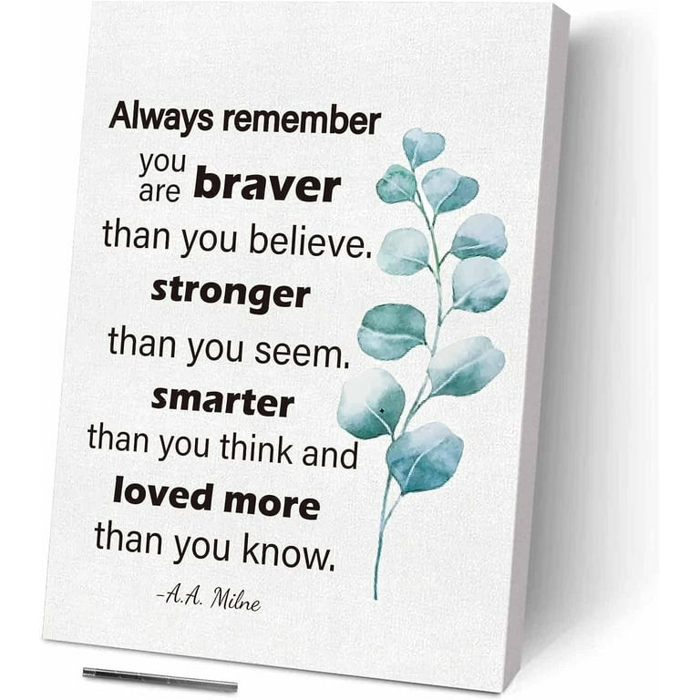Positive Affirmation Inspirational Quotes Wall Art - You Are 