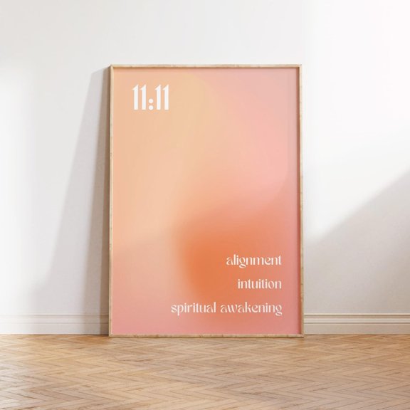 Positive Affirmation Poster Aura Print Angel Number Wall Art Aura Poster Positive Energy Print - 1 Print Wall Art, Modern Wall Decor, 8x12 UNFRAMED
