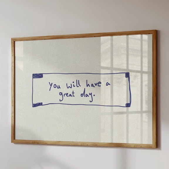 Positive Affirmation Print: Trendy Fortune Cookie Wall Art UNFRAMED PAPER POSTER, Home Decor, Vintage Gift, Living Room Dercor