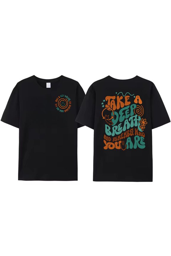 Positive Affirmation Shirt - Uplifting "Remember Who You Are" Graphic Tee - Comfortable Cotton Encouragement Apparel for Women & Men