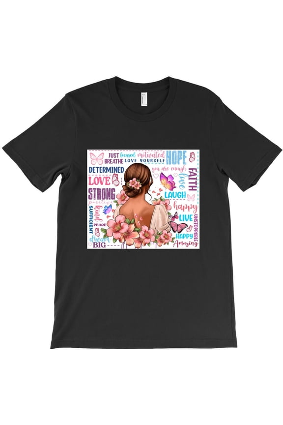 Positive Affirmations Funny Girl Inspirational Quote Graphic H36302 T-Shirt, for Men and Women, Up to Size 5XL