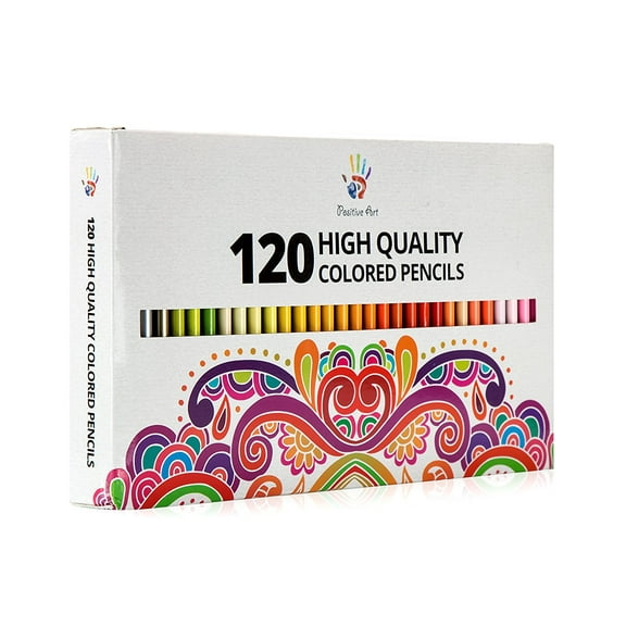 Positive Art Colored Pencils120 Unique Colors Premium Pre-sharpened