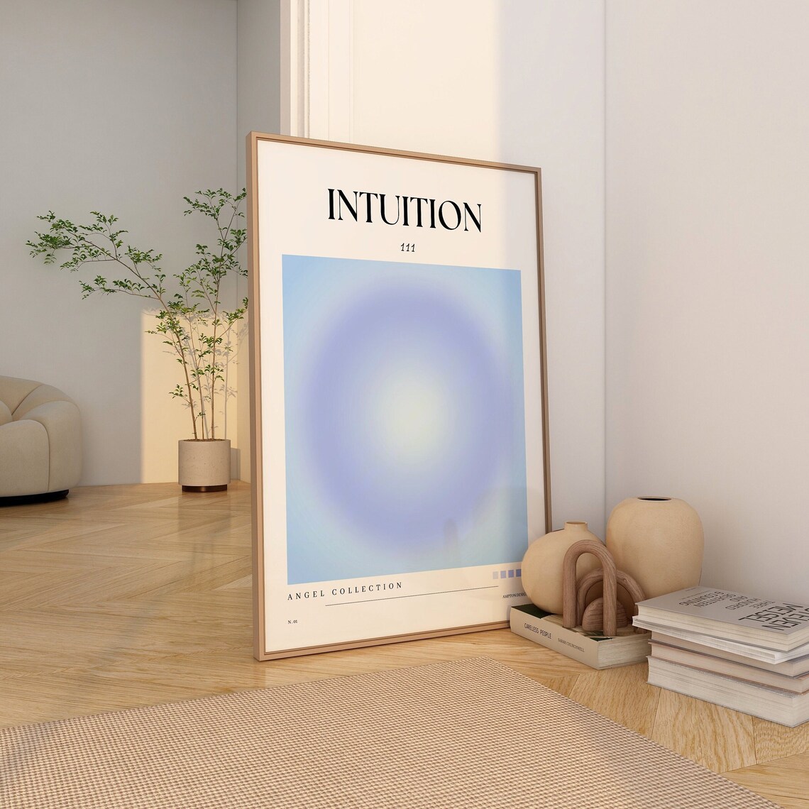 Positive Aura Poster, Aura Print, Affirmation Poster, Gradient Poster ...