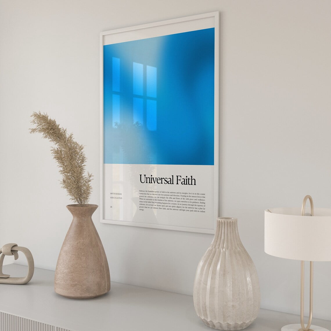 Positive Aura Poster, Gradient Wall Art, Spiritual Print, College Dorm ...