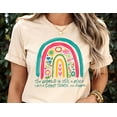 thumbnail image 1 of Positive Boho Floral Quote Shirt, The World Still A Place Where Good Thing Can Happen Tshirt, Rainbow Kindness Tee, Teacher shirt,Women tee, 1 of 5