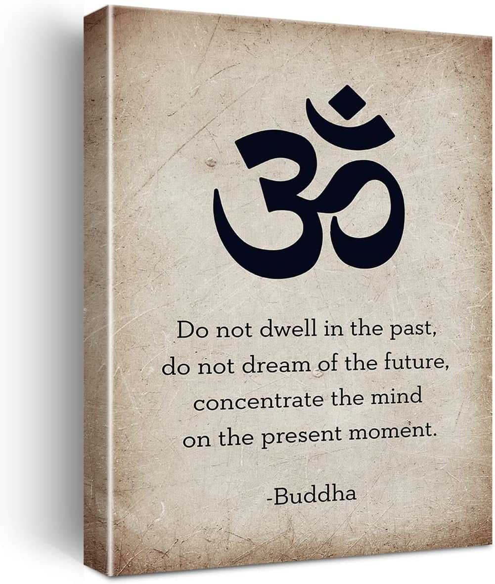 Positive Buddha Life Quote Wall Art Canvas Print Inspirational Sayings ...