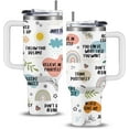 thumbnail image 1 of Positive Daily Affirmations Tumbler - Mental Health Gifts for Women, Inspirational Motivational Gifts for Women, Sobriety Present for Self Love Girl - Positive Affirmation Gift Coffee Cups 40oz, 1 of 6