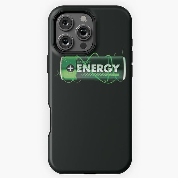Positive Energy Recharge Battery H1814 Premium Case for iPhone 17 16 15 14 13 12 11 Pro Max – Unisex Design