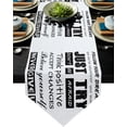 thumbnail image 1 of Positive Energy Text On White Background Table Runners For Wedding Party Decoration Modern Table Runner Home Kitchen Decor, 1 of 5