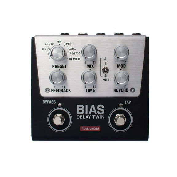 Positive Grid BIAS Delay Twin Guitar Effects Pedal