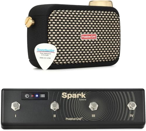 Positive Grid Spark GO Ultra-portable Smart Guitar Amp and Bluetooth Speaker with Footswitch