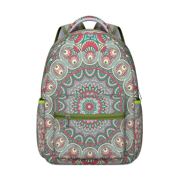 Positive Mantra Print Backpack - Sturdy Waterproof Daypack for Students & Professionals, Ergonomic Design, Unique Gift for 2024