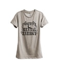 thumbnail image 1 of Positive Mental Energy Women's Fashion Relaxed T-Shirt Tee Heather Tan X-Large, 1 of 3