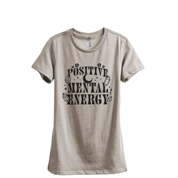 Positive Mental Energy Women's Fashion Relaxed T-Shirt Tee Heather Tan X-Large