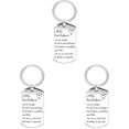 thumbnail image 1 of Positive Message Keychain Set, 3PC Silver Engraved Little Reminders Key Rings, You Are Enough Stainless Steel Accessories for Gifting, 1 of 4