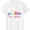 thumbnail image 1 of Positive Mind Positive Vibes Positive Life Multicolor Design Sweatshirt White 2X-Large, 1 of 5