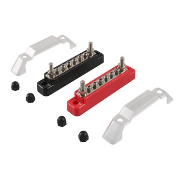 Power Distribution Terminal Block - 4xM6 & 6xM4 Bus Bar With Ring Terminals