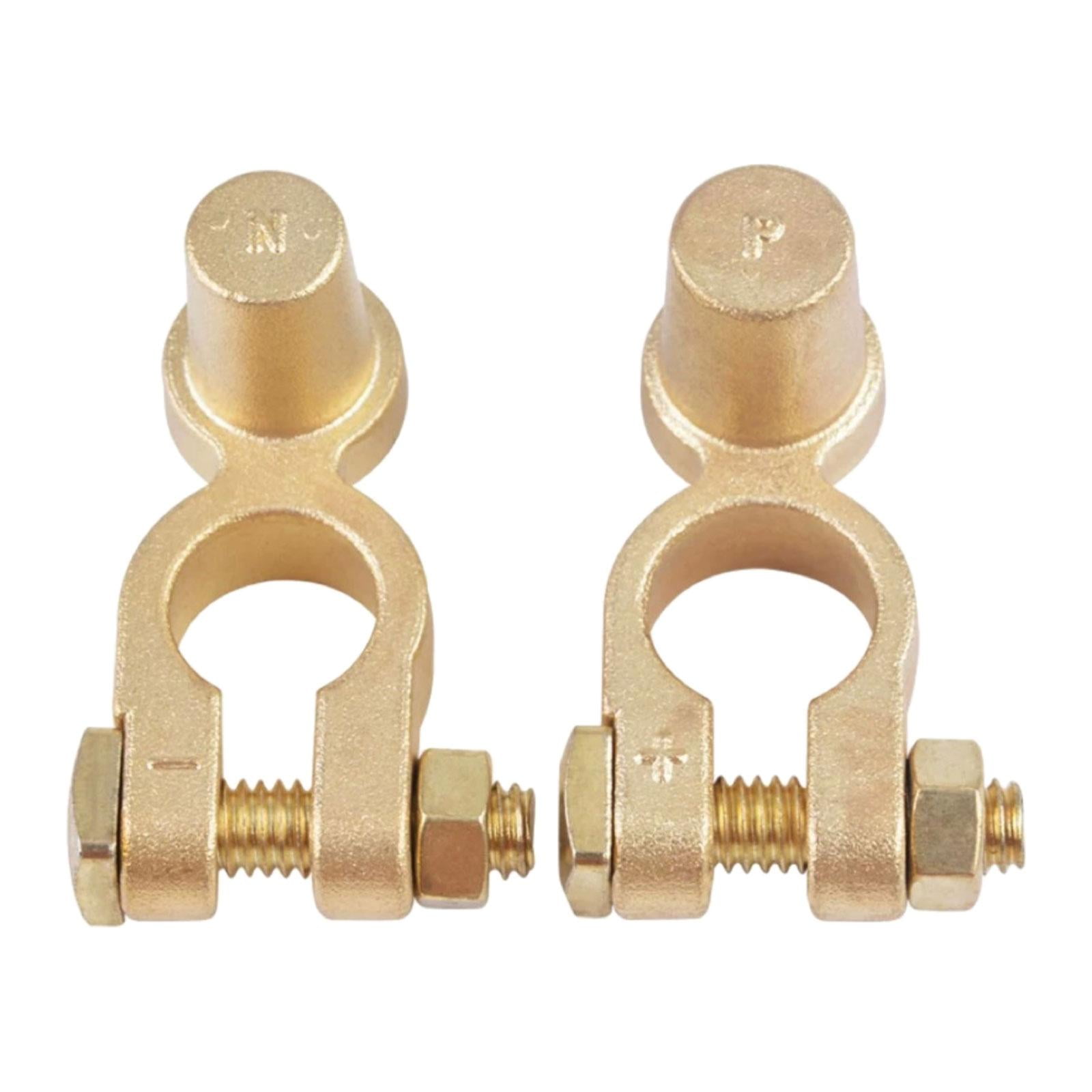 Positive & Negative Battery Cable Terminals Clamp Brass Accessories