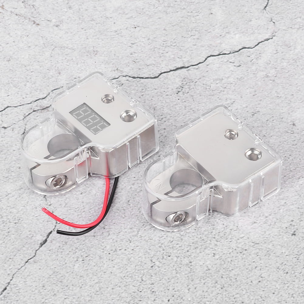 Positive Negative Battery Connectors, With Transparent Acrylic Covers