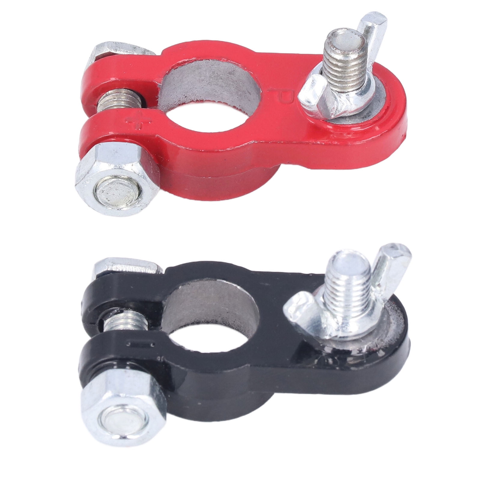 Positive Negative Connector, Battery Terminal Clip Universal Black Red