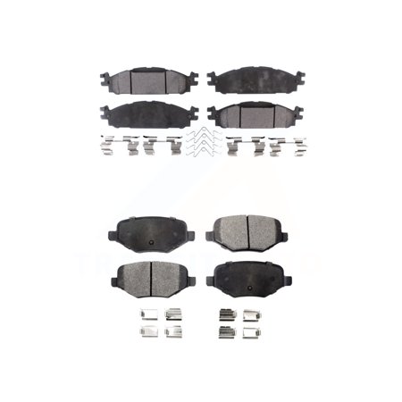 Positive Plus Front Rear Semi-Metallic Brake Pads Kit for Car Ford Explorer Flex Taurus Lincoln MKT MKS KPF-100205