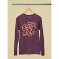 thumbnail image 1 of Positive Quote: Choose Joy Long Sleeve Women's -SelectDesign Designs, 1 of 4