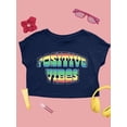 thumbnail image 1 of Positive Quote: Positive Vibes Crop Tee Women's -SelectDesign Designs, 1 of 4