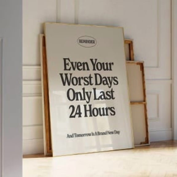 Positive Quote Typography Poster, Poster Home Decor, Poster Only