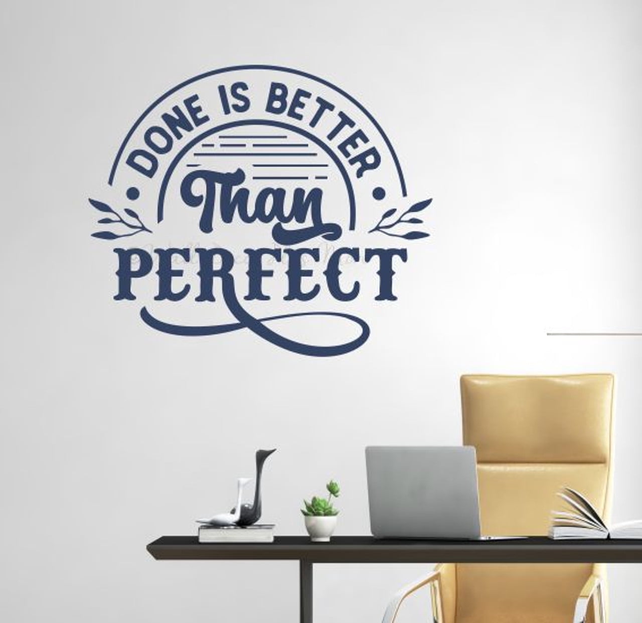 Positive Quotes Wall Decor Stickers Done Is Better Than Perfect ...
