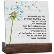 Positive Quotes Whenever You Find Yourself Sign, Home Office Desk Decor For Women, Office Shelf Cubicle Ceramic Table Graduation Decor Inspirational Cheer Up Coworker Gifts