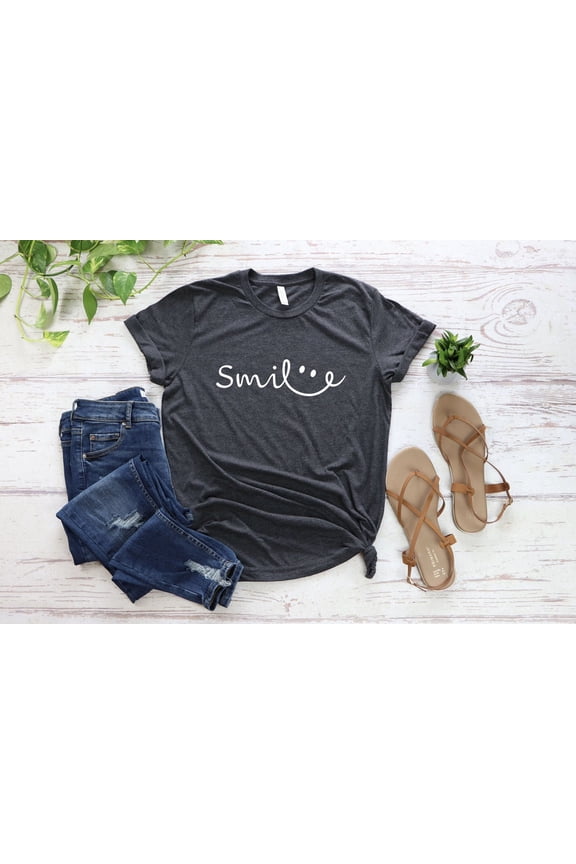 Positive Shirt, Be Happy T-Shirt, Smile T Shirt, Smiley Face Tee, Motivational Shirt, Good Vibes Tee, Positivity Gift, Inspirational Shirts Tshirt All Size S-5XL