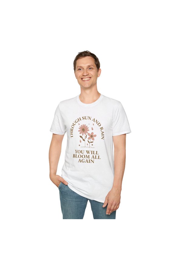 Positive Slogan T Shirt For Everyday Motivation Unisex Tee With Positive Words And Good Quotes Gildan Softstyle 64000