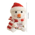 thumbnail image 1 of Positive Snowman Mini Crochet Doll with Encouraging Card for Coworkers and Friends - Heartwarming Winter Gift for Desk and Holiday Cheer, 1 of 3