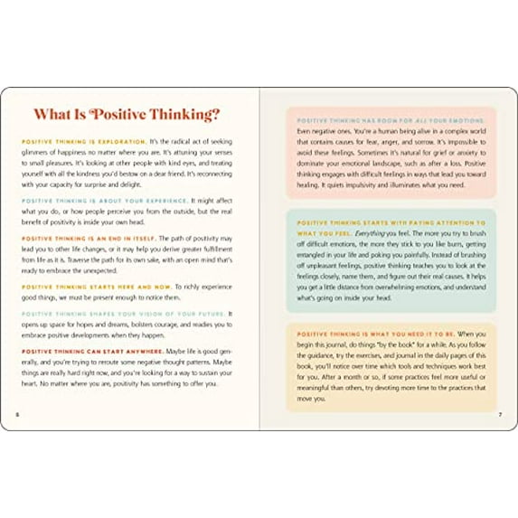 Pre-Owned Positive Thinking: A Five-Minute Journal to Embrace Joy, Release Negativity, and Live Better (Interactive Journal, Organizer) (Hardcover) 1441340521 9781441340528
