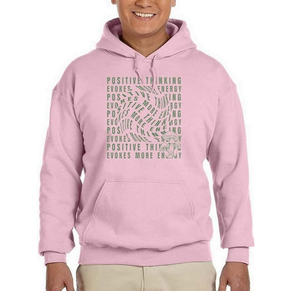 Positive Thinking More Energy Hoodie Men -Image by Shutterstock, Male x-Large