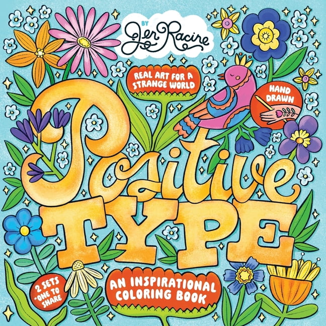 Positive Type: An Inspirational Coloring Book, (Paperback)