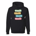 thumbnail image 1 of Positive Vibe Be Kind Brave Thankful Be Yourself Inspirational/Christian Unisex Graphic Hoodie Sweatshirt, Black, Small, 1 of 3
