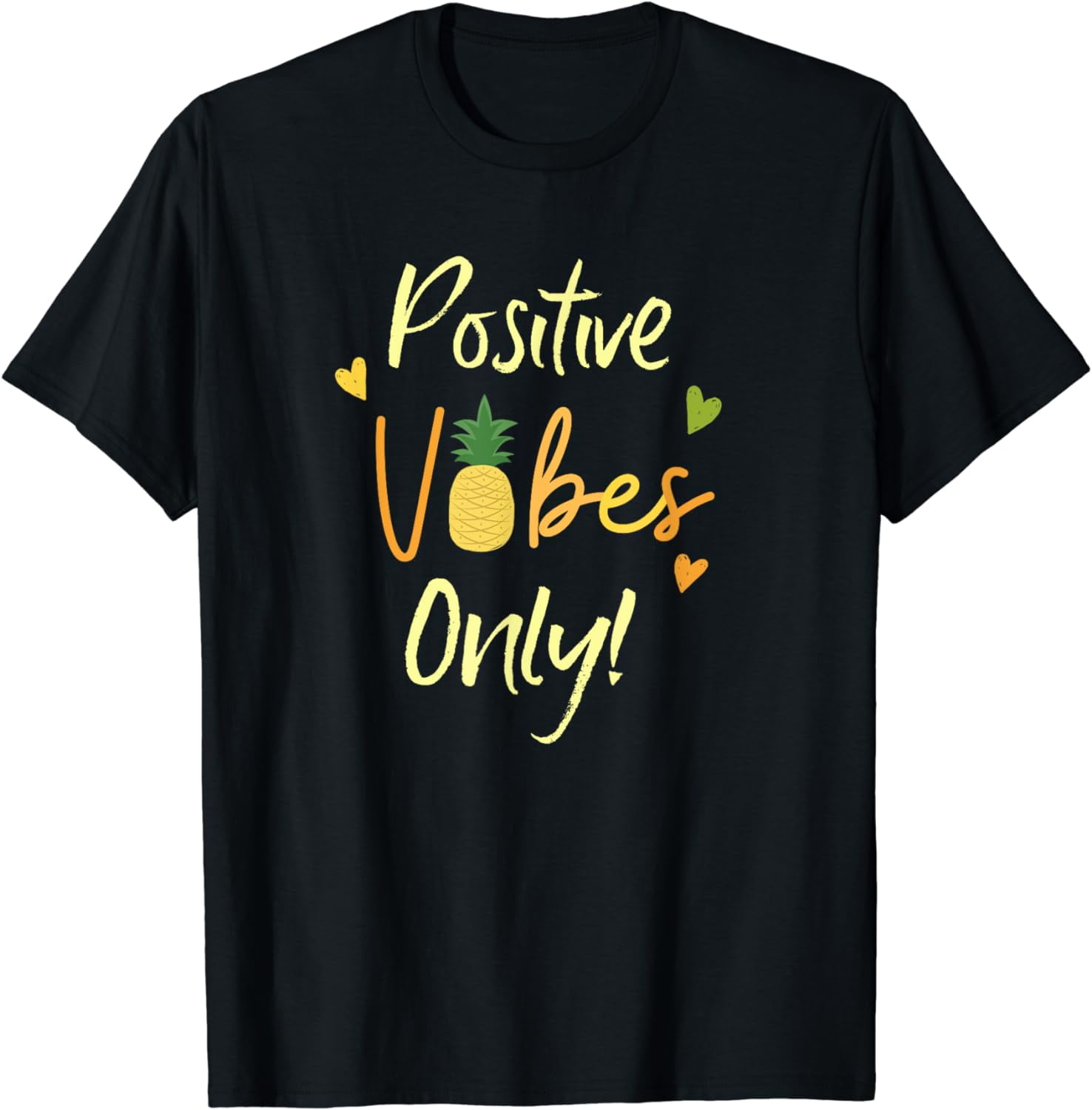 Positive Vibe Only Transfer Day Infertility IVF Pineapple T-Shirt ...