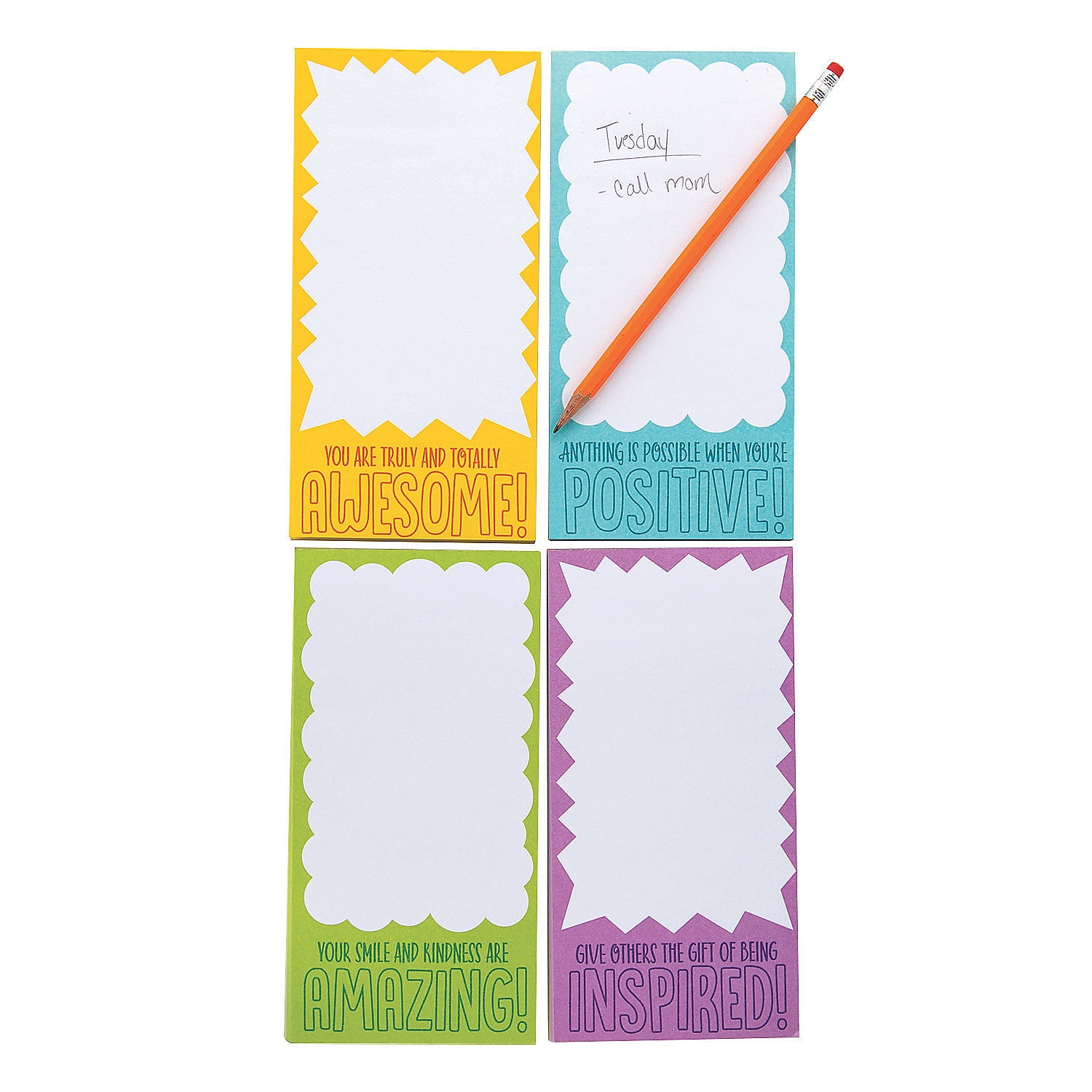 Positive Vibes Magnetic Notepads, Stationery, Birthday, Party Favors ...