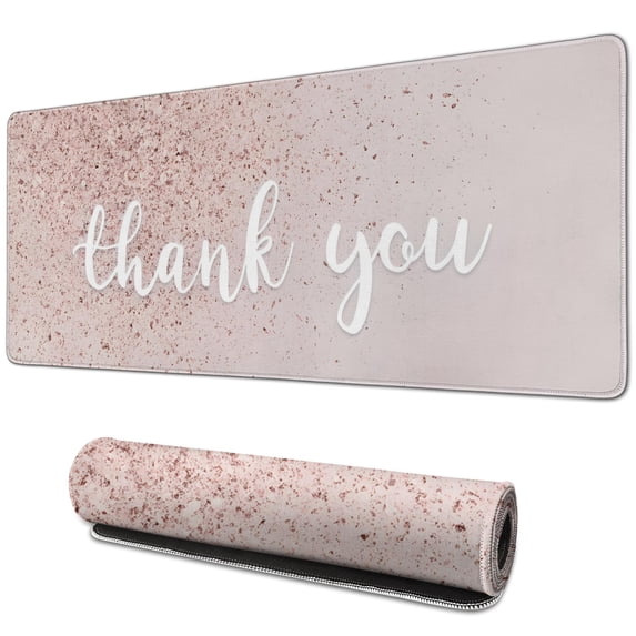 Positive Vibes Only: Large Pink Desk Mat &31.5x11.8 inches Mousepad, Ergonomic Desk Pad Perfect for Home Office & Computer Use
