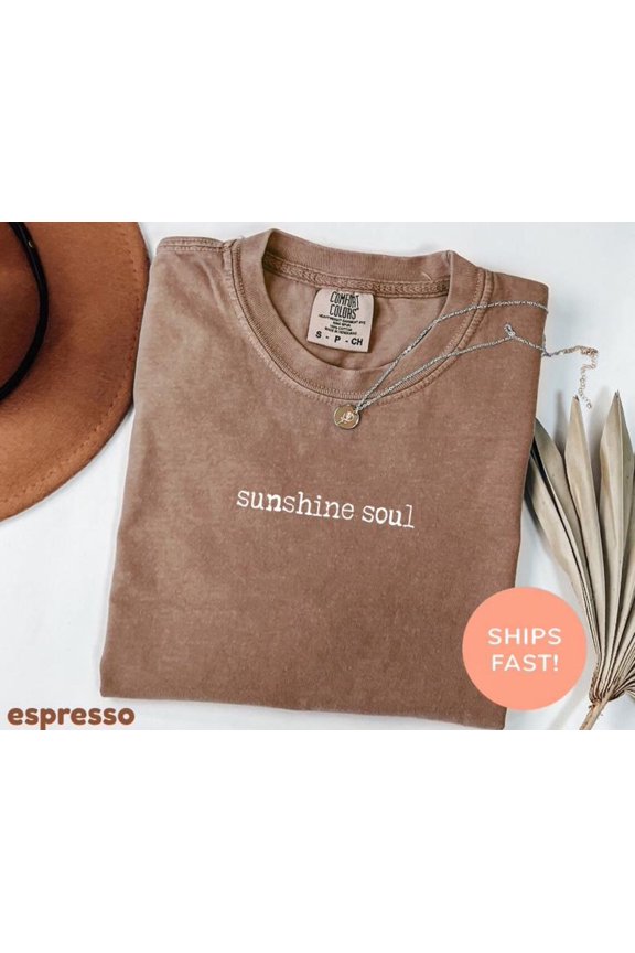 Positive Vibes Sunshine Soul Good T-Shirt All Size S-3XL