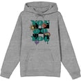 thumbnail image 1 of Positive Vibes You Do You Adult Heather Gray Long Sleeve Hoodie-XS, 1 of 3