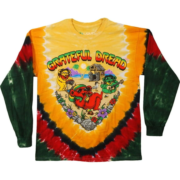 Positive Vibrations Tie-Dye Long Sleeve T-Shirt