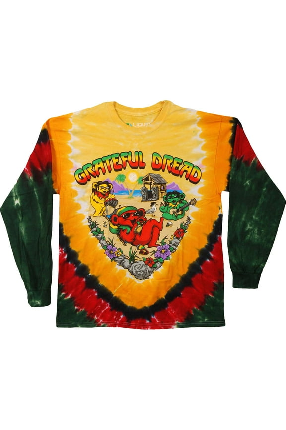 Positive Vibrations Tie-Dye Long Sleeve T-Shirt